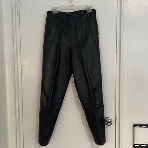 Vintage black leather pants